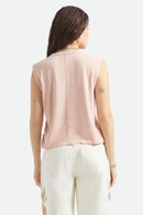 BRIXTON CAREFREE ORGANIC GD MUSCLE TANK - SILVER PINK