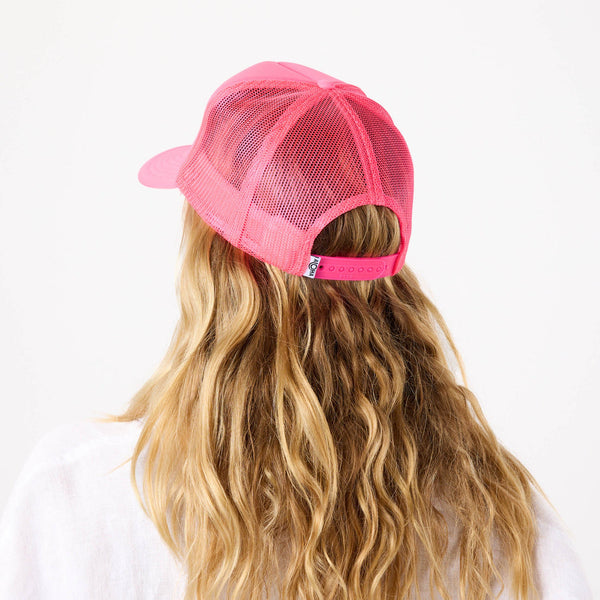 ALOHA COLLECTION TRUCKER HAT / ALOHA / NEON PINK LAVENDE