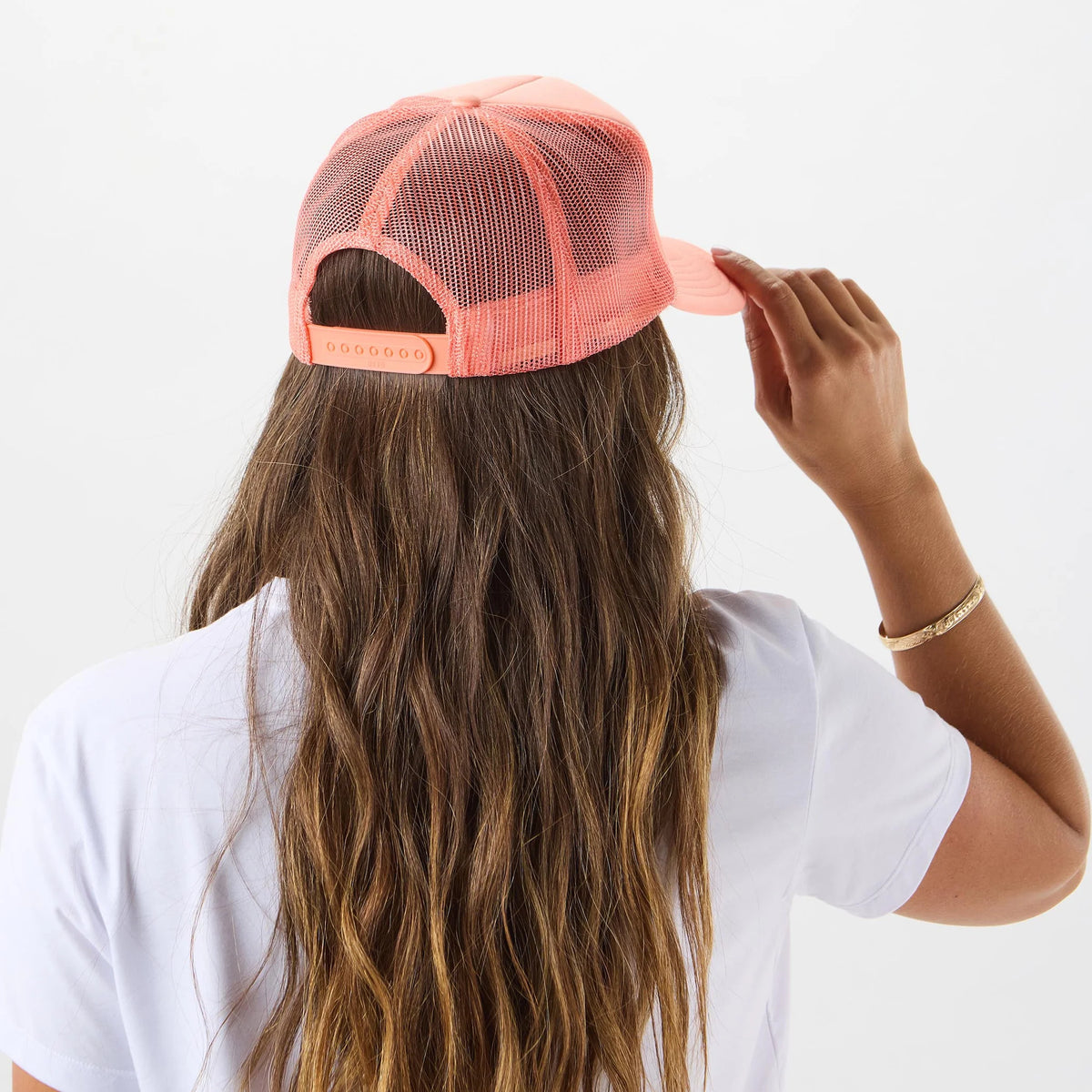ALOHA COLLECTION TRUCKER HAT / CORAL