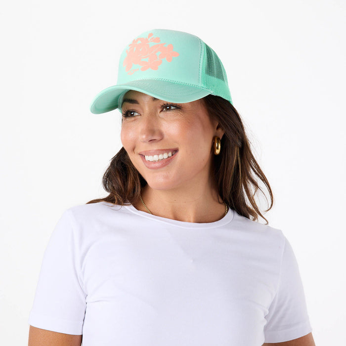 ALOHA COLLECTION TRUCKER HAT / MELIA / SPLASH