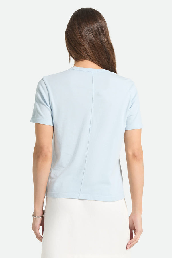 BRIXTON CAREFREE ORGANIC GD PERFECT TEE - BLUE AURA