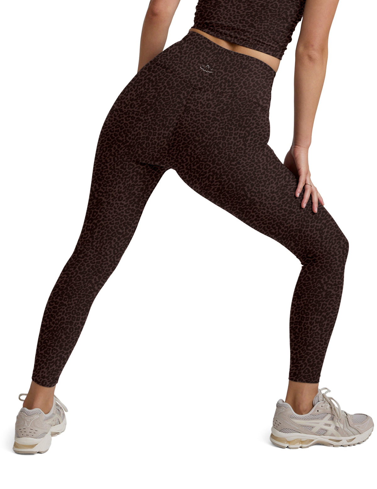 BEYOND YOGA SOFTMARK CAUGHT IN THE MIDI HIGH WAISTED LEGGING - COCOA PLUM LEOPARD PRINT 007G5- 0014