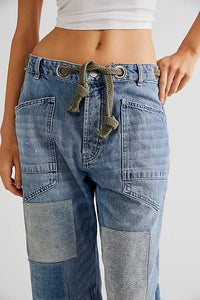 FREE PEOPLE WE THE FREE MOXIE PULL ON BARREL - TRUEST BLUE 7037