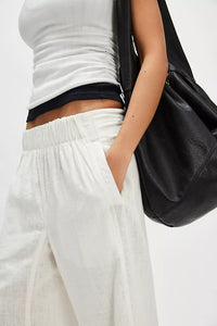 FREE PEOPLE DAYS END LINE PULL ON PANTS - CLEAN IVORY 8799