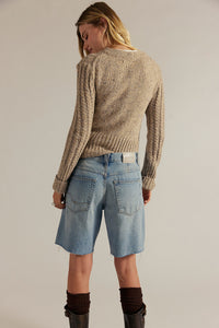 FREE PEOPLE WE THE FREE MONTANA SHORTS - COWGILR BLUES RAW HEM 1837