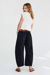 FREE PEOPLE WE THE FREE GOOD LUCK MID RISE BARREL JEAN - SOUNDWAVE 7503