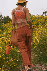 FREE PEOPLE MOVEMENT FLY BY NIGHT PANTS - RED EARTH 4282