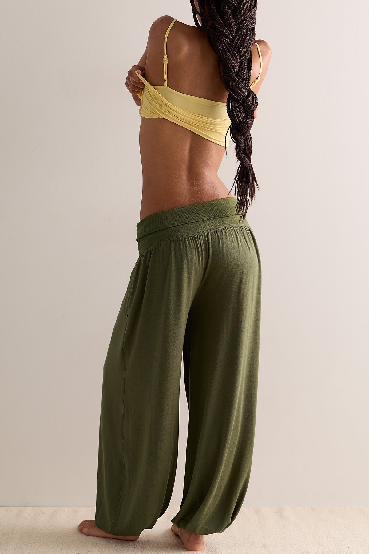 FREE PEOPLE INTIMATELY DREAM STATE PANTS - FERNGULLY 6813