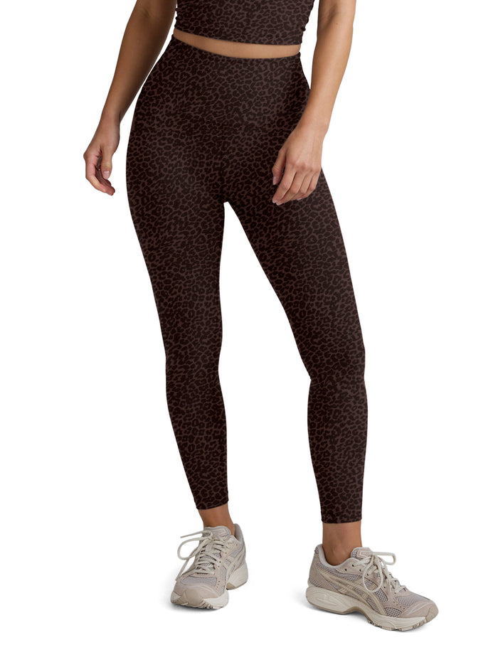 BEYOND YOGA SOFTMARK CAUGHT IN THE MIDI HIGH WAISTED LEGGING - COCOA PLUM LEOPARD PRINT 007G5- 0014