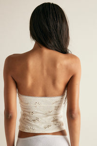 FREE PEOPLE ALL INTIMATELY EVER AFTERNOON TUBE TOP - CLEAN IVORY 46CY