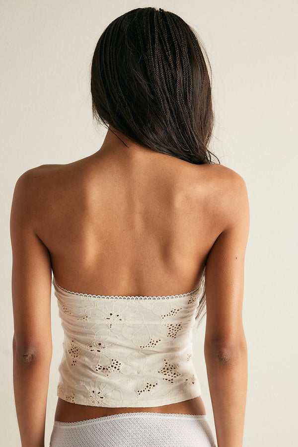 FREE PEOPLE ALL INTIMATELY EVER AFTERNOON TUBE TOP - CLEAN IVORY 46CY