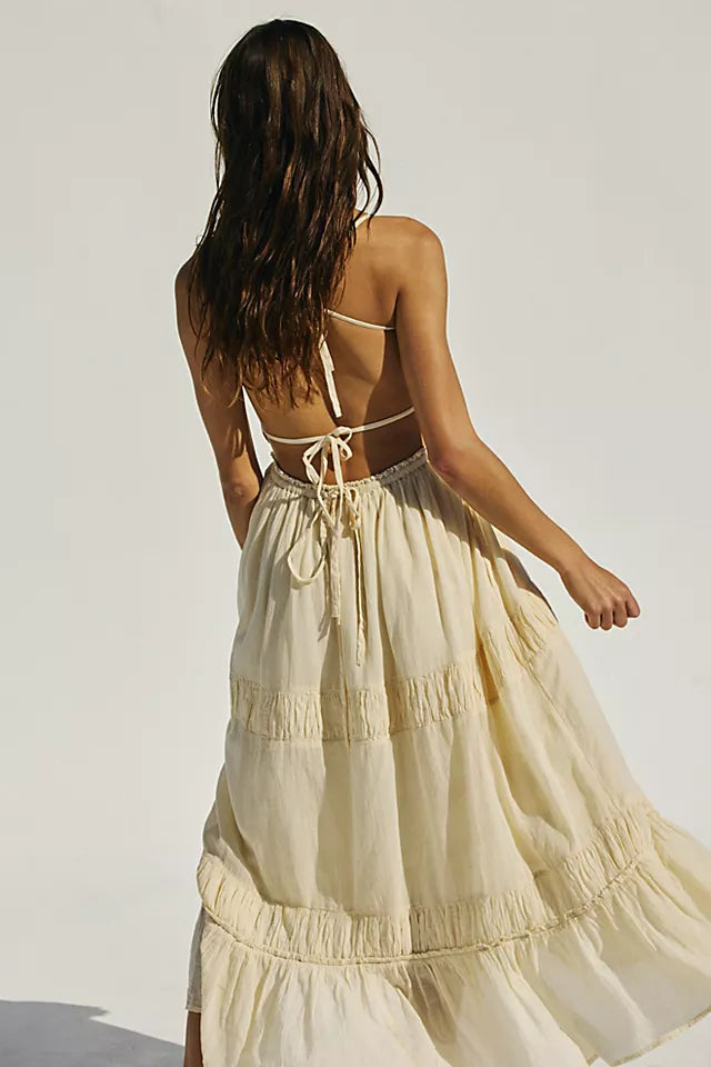 FREE PEOPLE TAKING SIDES MAXI - WET PLASTER 1102