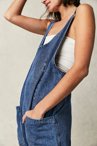 FREE PEOPLE HIGH ROLLER JUMPSUIT - SAPPHIRE BLUE 3995