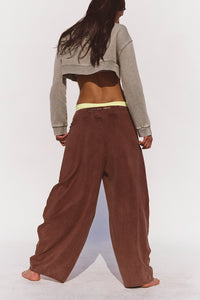 FREE PEOPLE MOVEMENT HOT SHOT EASY PANTS - COCOA 5198