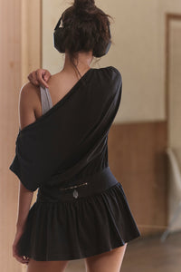 FREE PEOPLE MOVEMENT HOT SHOT CITY DRESS - BLACK 7689