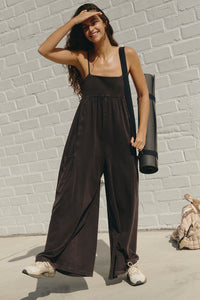 FREE PEOPLE MOVEMENT HOT SHOT STRAPPY ONESIE 2 - BLACK 4582