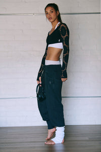 FREE PEOPLE FP MOVEMENT DAY OFF PANTS - BLACK 6973