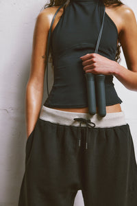 FREE PEOPLE YOU WISH PANTS - BLACK 9098