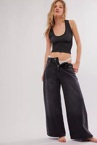 FREE PEOPLE INTIMATELY CLEAN SLATE SEAMLESS TANK - BLACK 0010