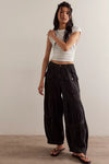 FREE PEOPLE MOVEMENT LAST WORD PARACHUTE PANT - WASHED BLACK 8468