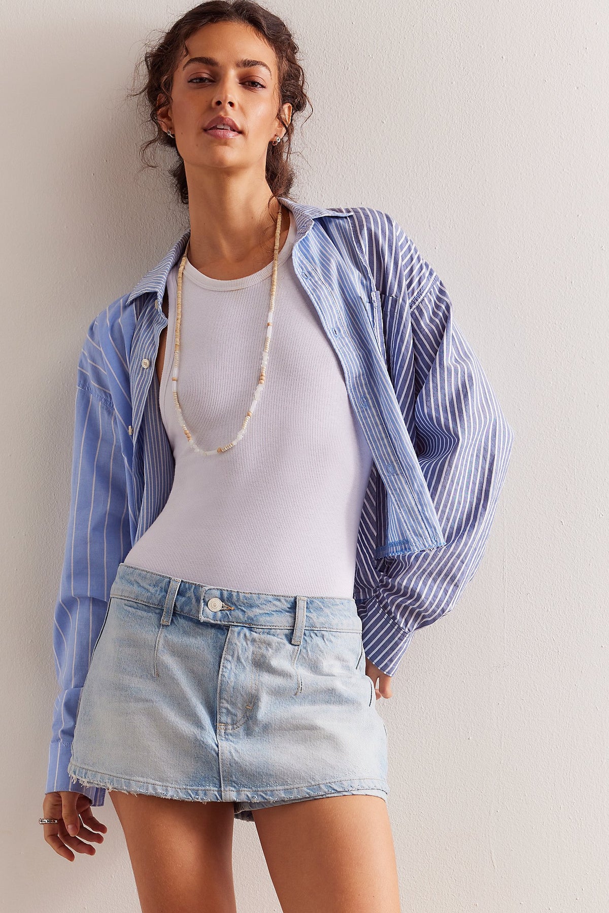 FREE PEOPLE WE THE FREE GALIVANTING SKORT - AEGEAN 4070