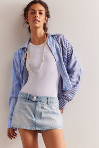 FREE PEOPLE WE THE FREE GALIVANTING SKORT - AEGEAN 4070