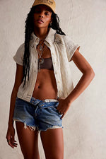 FREE PEOPLE WE THE FREE NOW OR NEVER DENIM SHORTS - WESTEND 7694