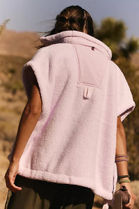 FREE PEOPLE MOVEMENT SCOUT IT OUT FLEECE VEST - ROSE WASH 1995