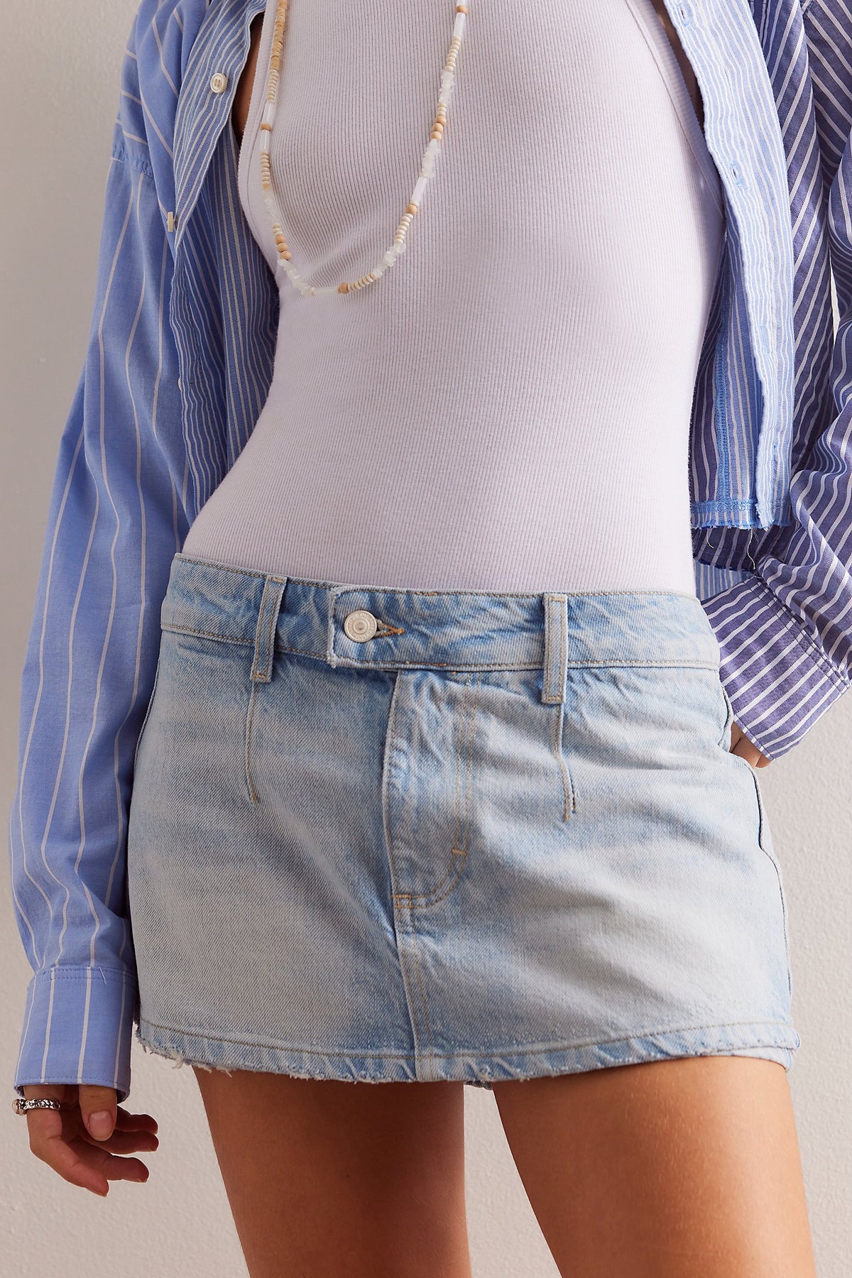 FREE PEOPLE WE THE FREE GALIVANTING SKORT - AEGEAN 4070