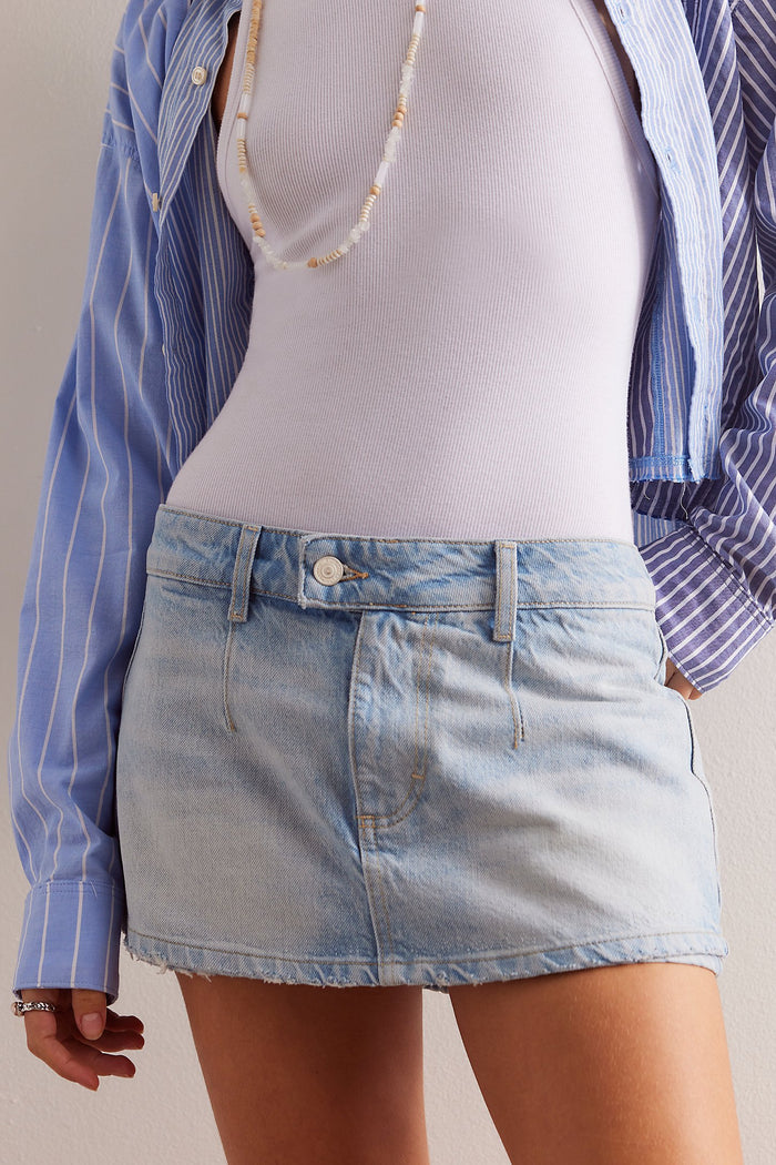 FREE PEOPLE WE THE FREE GALIVANTING SKORT - AEGEAN 4070