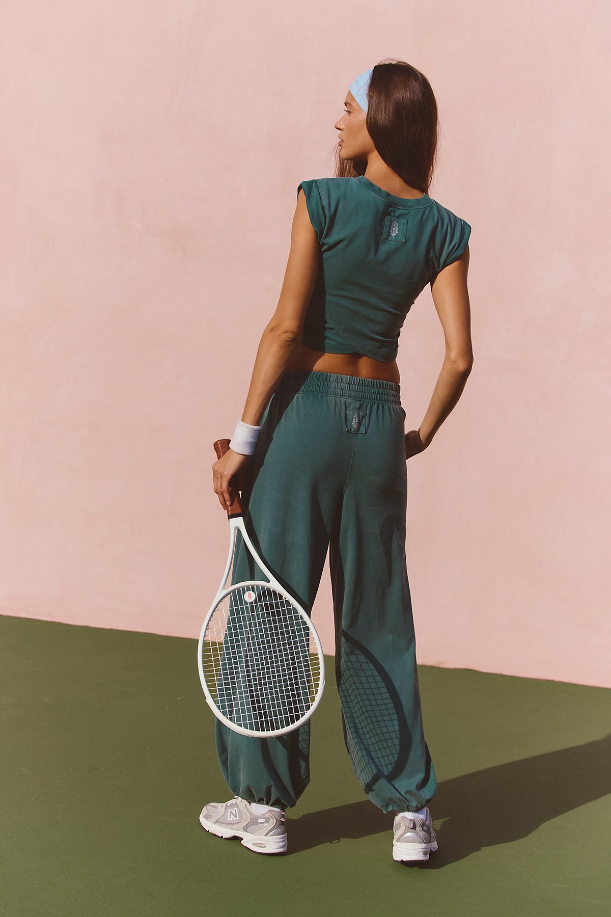 FREE PEOPLE HOT SHOT CROSSOVER SET - EVERGREEN 1907