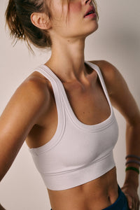 FREE PEOPLE GO TO BRA - WHITE 7830