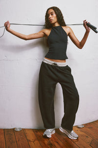 FREE PEOPLE YOU WISH PANTS - BLACK 9098