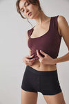 FREE PEOPLE INTIMATELY CLEAN LINES MUSCLE CAMI - CHOCOLATE MERLOT 1686