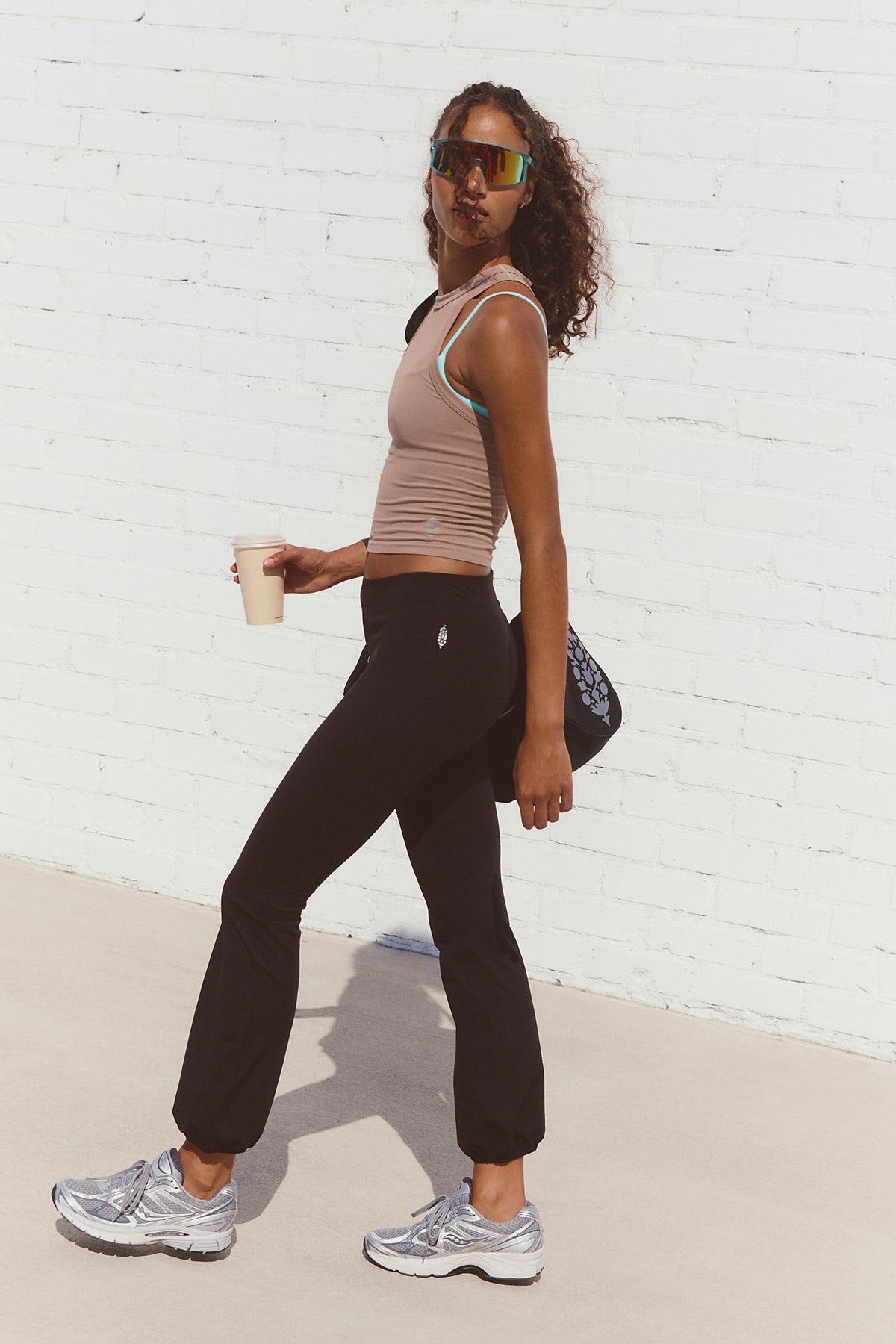 FREE PEOPLE FP MOVEMENT DYNAMITE TANK - SANDY 6711