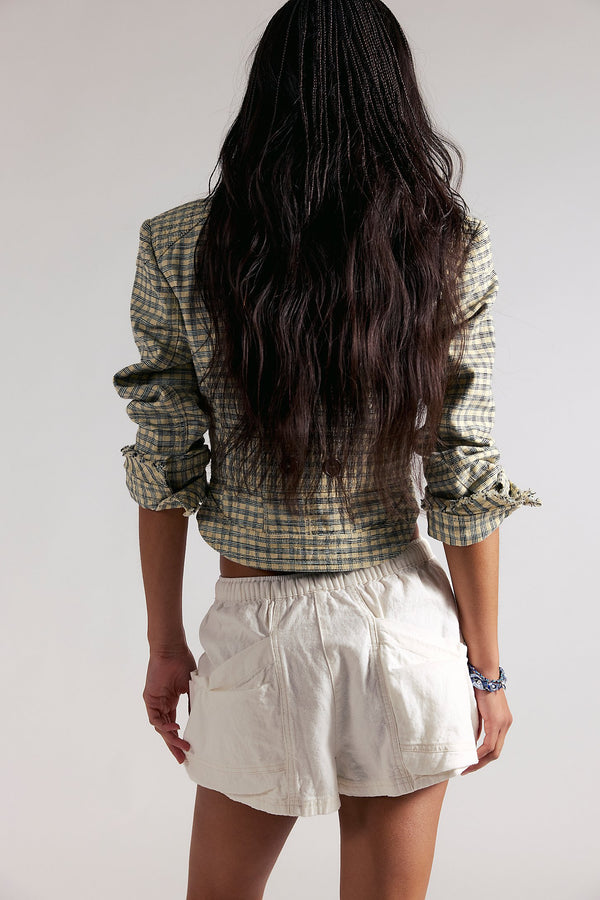 FREE PEOPLE GOOD FORTUNE SHORTS - SUGAR DRIZZLE 8288