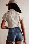 FREE PEOPLE WE THE FREE NOW OR NEVER DENIM SHORTS - WESTEND 7694