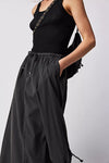 FREE PEOPLE PICTURE PERFECT PARACHUTE SKIRT - BLACK 6825
