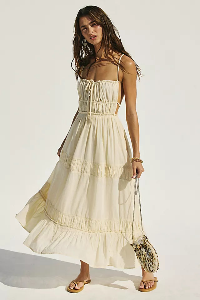 FREE PEOPLE TAKING SIDES MAXI - WET PLASTER 1102