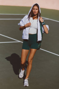 FREE PEOPLE MOVEMENT NEVER BETTER BIKE SHORTS - EVERGREEN 1733