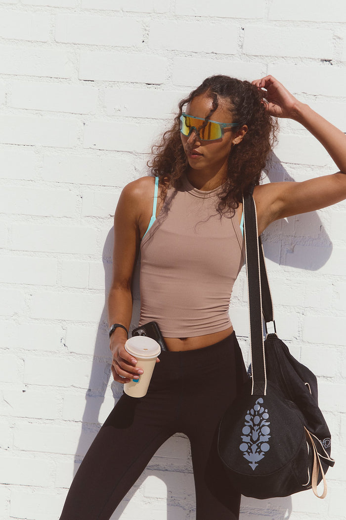 FREE PEOPLE FP MOVEMENT DYNAMITE TANK - SANDY 6711