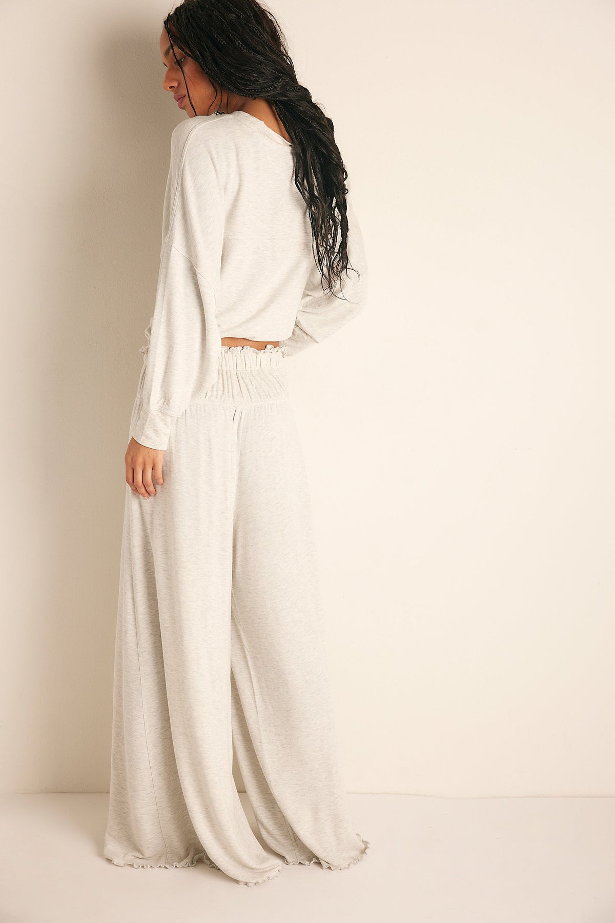 FREE PEOPLE INTIMATELY DREAM STATE PANTS - HEATHER GREY 6813