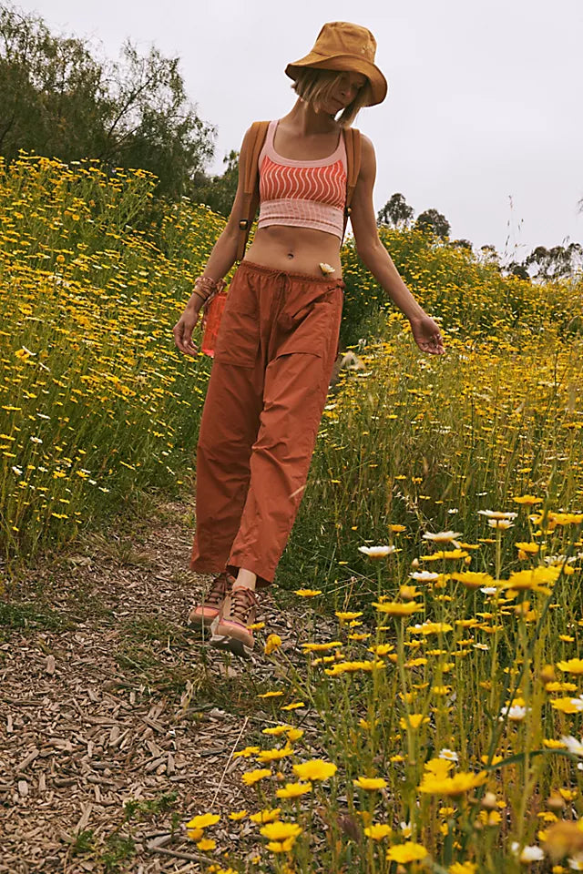 FREE PEOPLE MOVEMENT FLY BY NIGHT PANTS - RED EARTH 4282