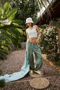 FREE PEOPLE MOVEMENT ALL STAR SOLID PANTS EMERALD AURA 6515 Work It Out