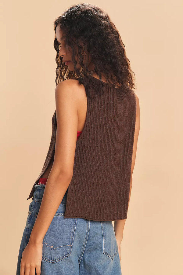 FREE PEOPLE LIZZIE SWEATER TOP - CARAFE 2105