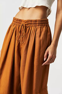 FREE PEOPLE PALASH SOLID CARGO PANTS - GOLDENROD 7780