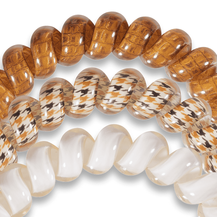 TELETIES HAIR TIE LARGE - UPSTAGE BEIGE