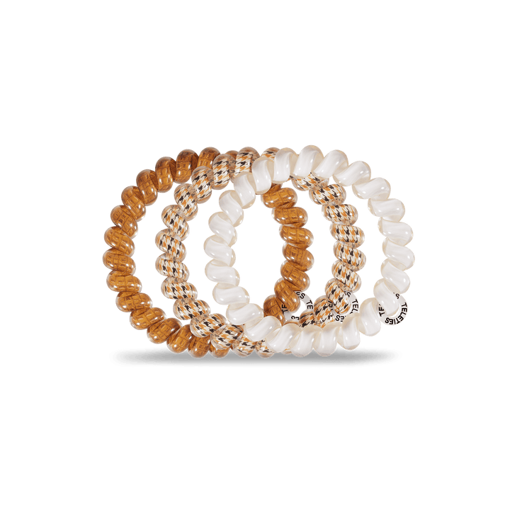 TELETIES HAIR TIE LARGE - UPSTAGE BEIGE