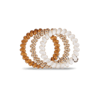 TELETIES HAIR TIE LARGE - UPSTAGE BEIGE