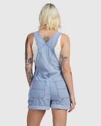 RVCA SLOUCHER OVERALL DUNGAREE SHORTS - PMK0